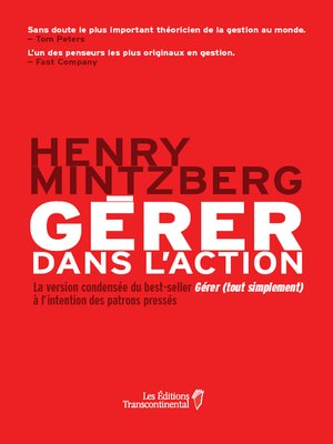 cover image of Gérer dans l'action